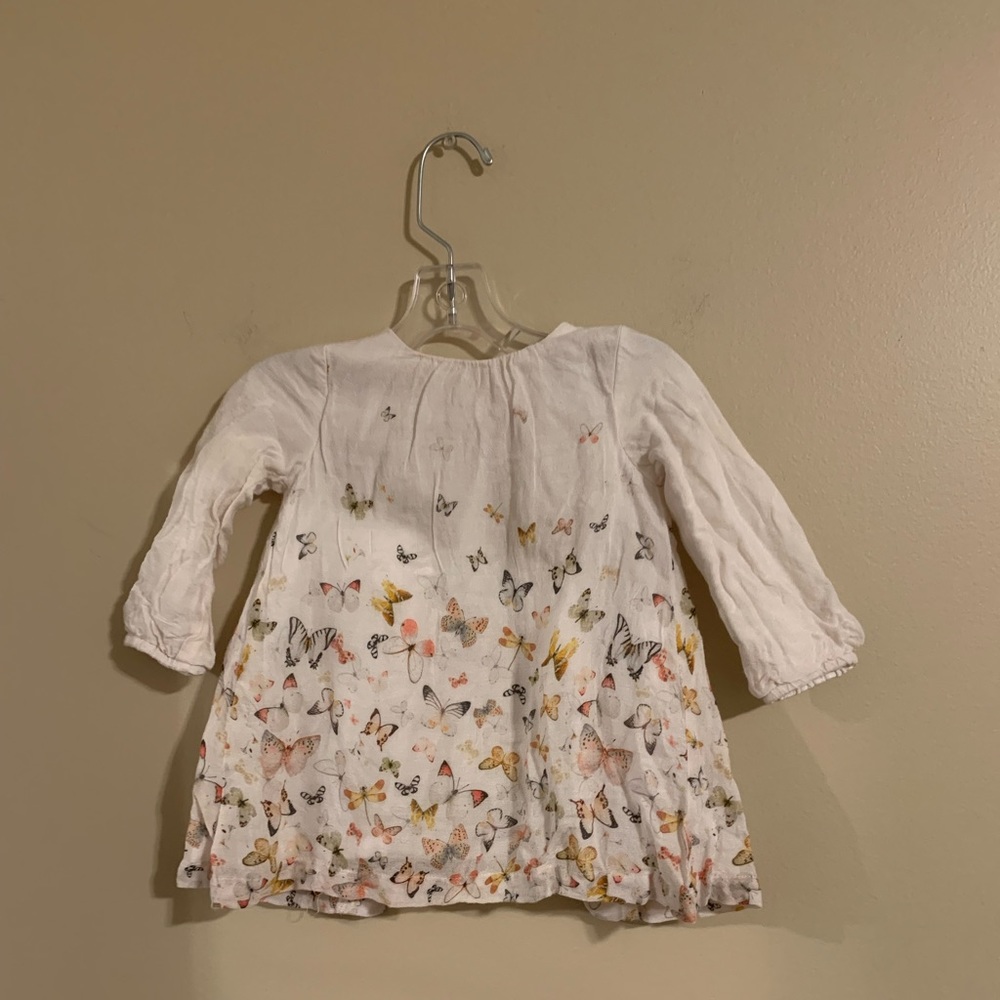 Zara baby girl butterfly top . 🦋